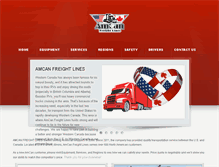 Tablet Screenshot of amcanfreight.com